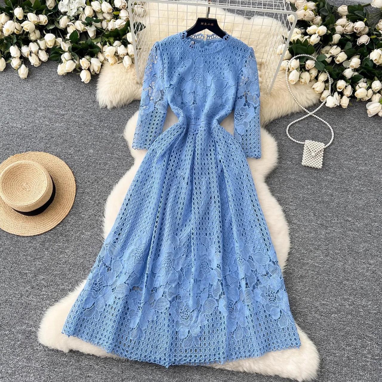 princess polly baby blue dress Elie Tahari Cowl Neck Sequin Mini Dress In Blue main image 1