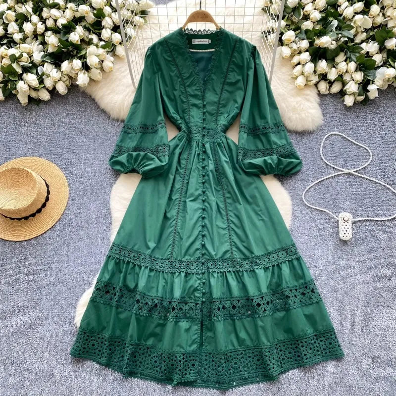 vintage emerald green maxi dress Vintage 80s Masers Emerald Green Maxi Dress Western Ruffle Belted Sz M