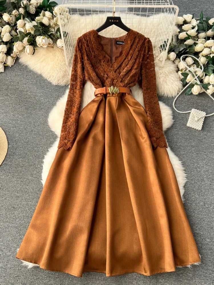 brown lace prom dress Brown Prom Dress, Formal Dress Graduation Dresses fg3232 – formalgowns