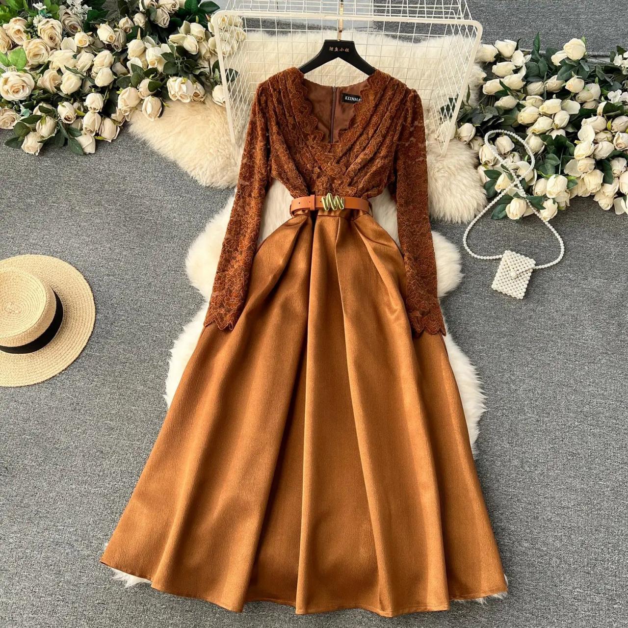 chinese dress ladies Wedding Dress See Through Lace | Autumn Dress Weddding main image 0