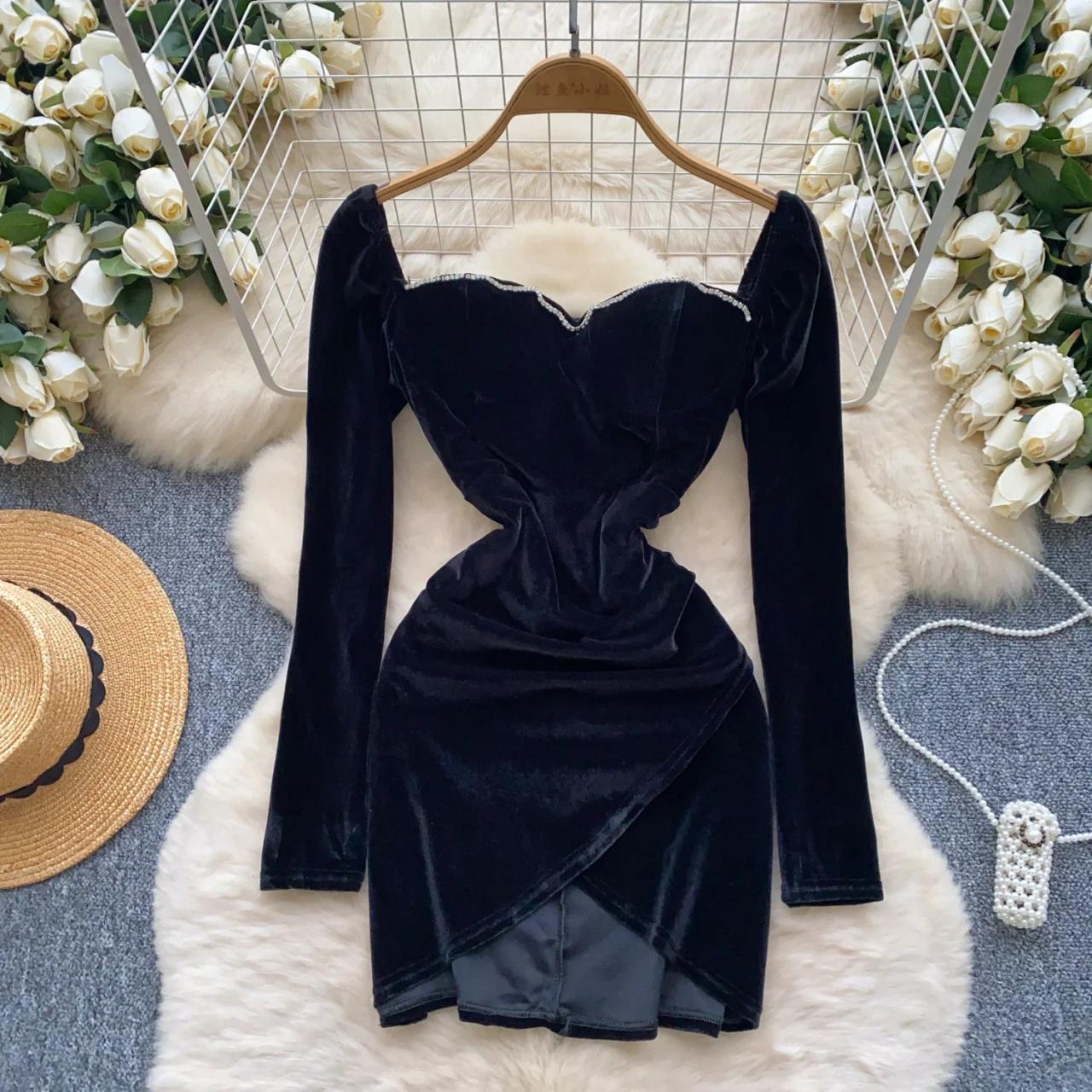 black off the shoulder ruched bodycon dress Off Shoulder Ruched Mesh Bodycon Dress – Amy's Cart main image 0