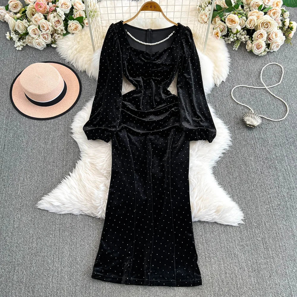 calvin klein printed a line dress Witching Hour Puff Sleeve Buttoned Dress main image 0