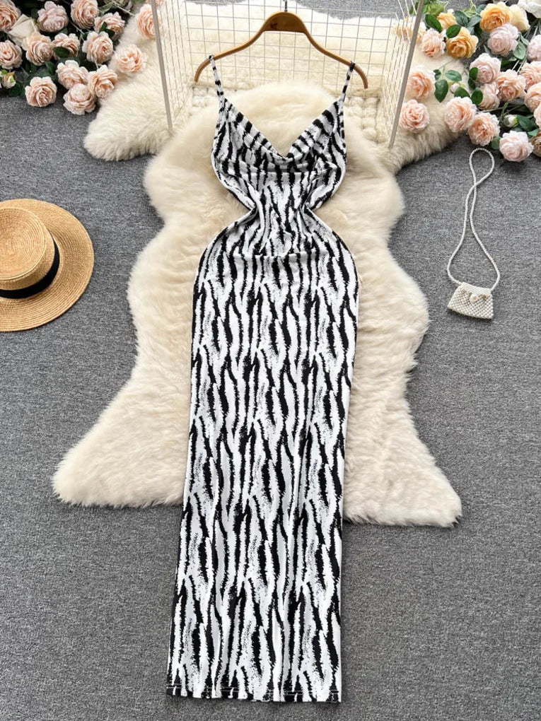 black and white print bodycon dress Cream Off Shoulder Ruched Sheer Maxi Dress Beige / 8