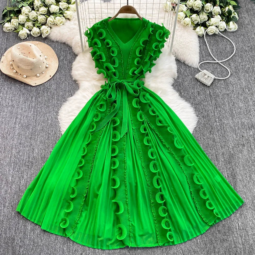 chinese dress ladies Capulet Pleated Maxi Dress
