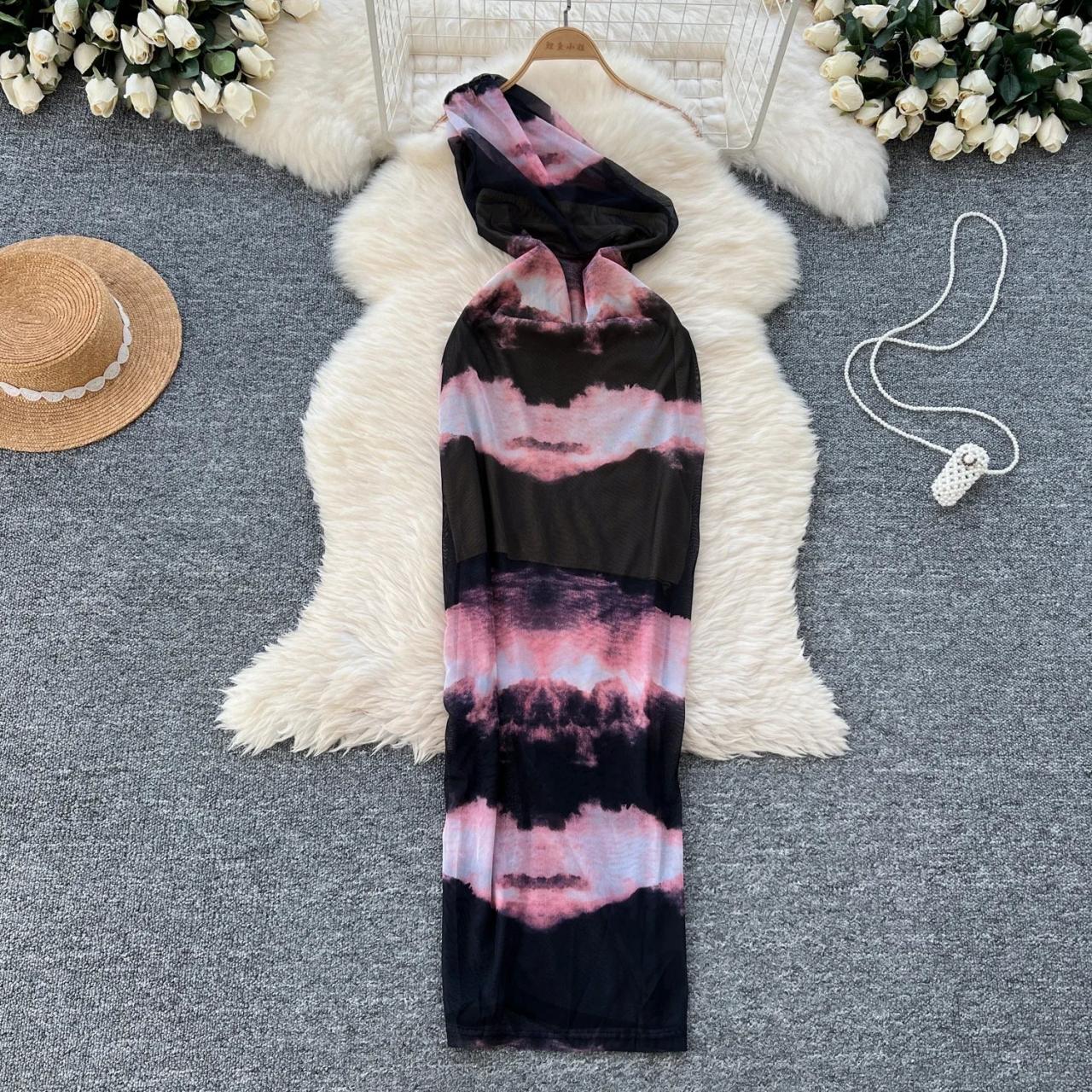 open back silk dress Open back long sleeve gown