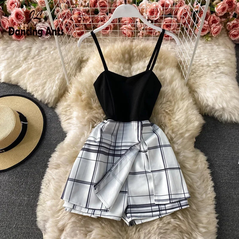 strappy short summer dresses Women's Summer Floral Spaghetti Strap Beach Short Dress,Womens Dresses,Woman  Clo